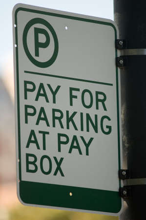 Pay Box Signの写真素材