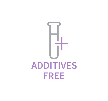 Additives Free Cosmetics and Food Vector Line Iconのイラスト素材
