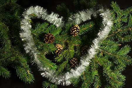 New Year Card Design with Champagne. Christmas Scene. Celebration. Sparklesの写真素材