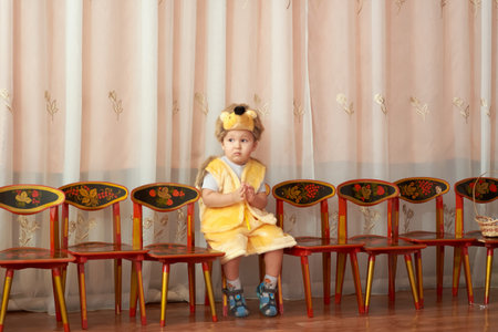 Russia, Iskitim, kindergarten "Orlenok", desember 2014 year, children in kindergartenのeditorial素材