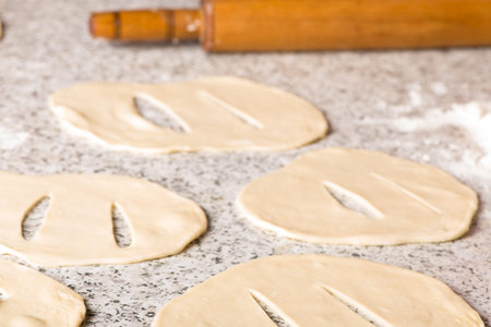 Bread doughの写真素材