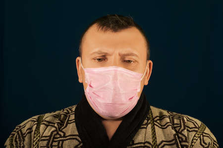 Man wearing a maskの写真素材