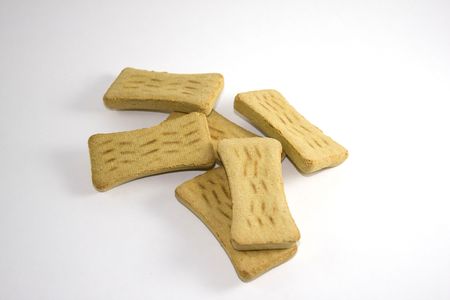 Dog Treats on White Backgroundの写真素材