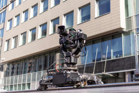 Live television camera. Video equipment on the set.の写真素材