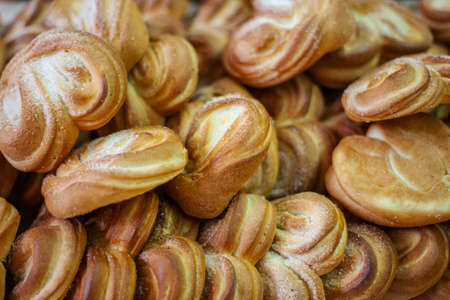 Moscow rolls. Bakery products.の写真素材