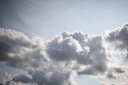 Heavenly landscape. Clouds in the early evening. Beautiful background from the sky.の写真素材