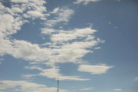 Clouds in the sky. Cloudy weather. Atmospheric front. Air changes.の写真素材