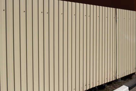 Material fencing. Wall surface. Fence on the street.の写真素材