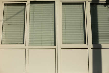 The wall of the building. The surface of the wall of the house. Construction of materials.の写真素材