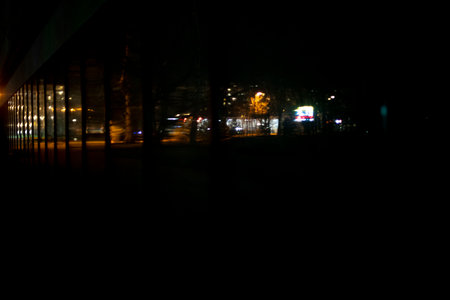 city at night. Car lights in the dark. Light at night.の写真素材