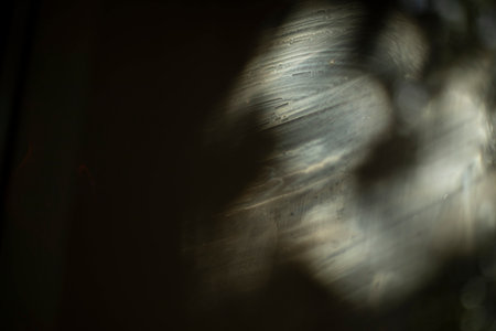 Dirty glass. Dust on window. Dusty glass texture. Interior Details Window Washing.の写真素材