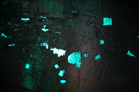 Dirty wall. Soiled surface. dark blue texture. Painted plastic.の写真素材