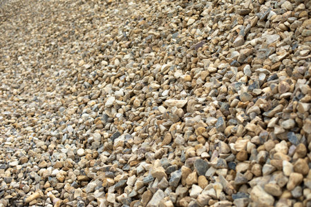 gravel texture. small stone. construction details. building material. Lots of rubble.の写真素材