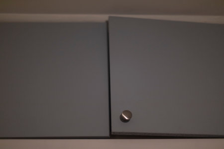 Drawer in room. interior details. Small box on ceiling. Storage space in apartment.の写真素材