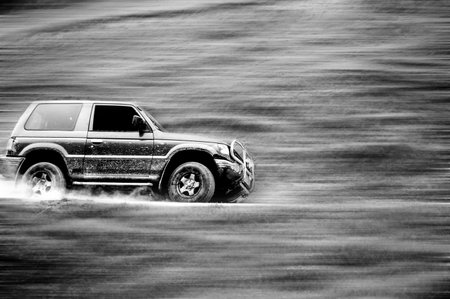 Offroad vehicle speeding