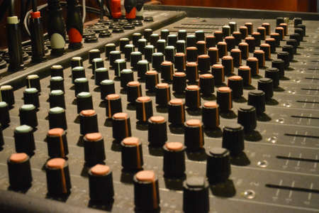 Sound mixing boardの写真素材