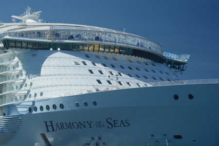 Harmony of the Seas,  one of Royal Caribbeans Largest cruise shipsの写真素材