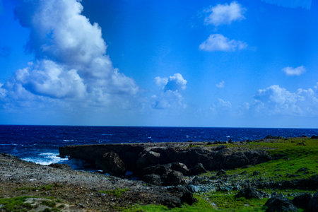 Scenic views of the Caribbeanの写真素材