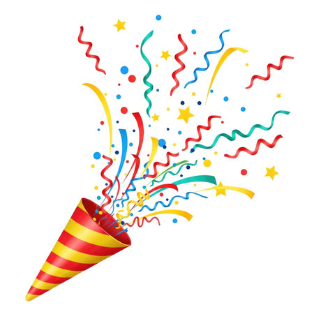 Two cute, stylized penguins with their flippers around each other, mouths open in laughter, on a white background.の素材