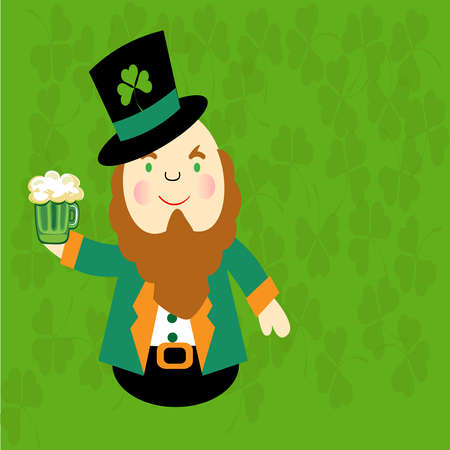 St Patrick s Day-Irish Cartoon Man の写真素材
