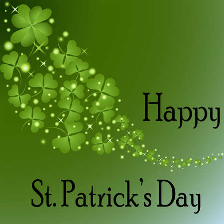 St Patrick s Day-Floating Shamrocksの写真素材