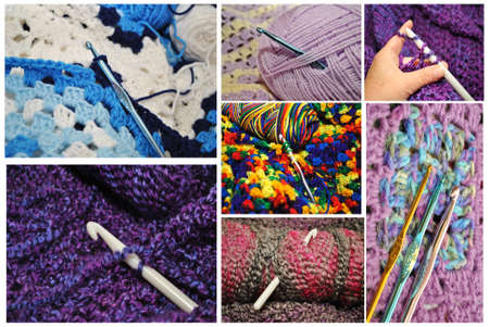 Crochet Collage の写真素材