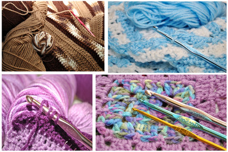Crochet Collage の写真素材