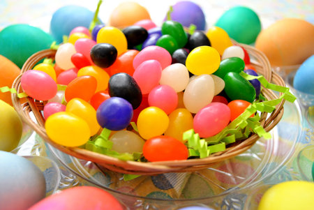 Jelly Beans with Easter Eggs