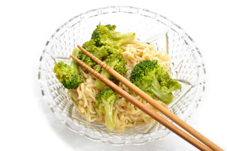 Fancy Ramen Noodles with Chop Sticksの写真素材