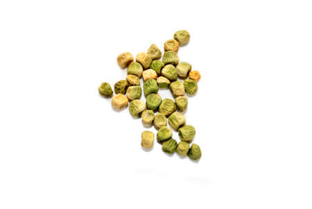 Pea Sedds Isolated on a White Backgroundの写真素材