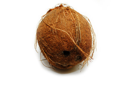 Tropical Coconut Isolated Over a White Background