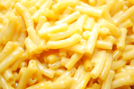 Close-Up of Prepared Macaroni & Cheeseの写真素材