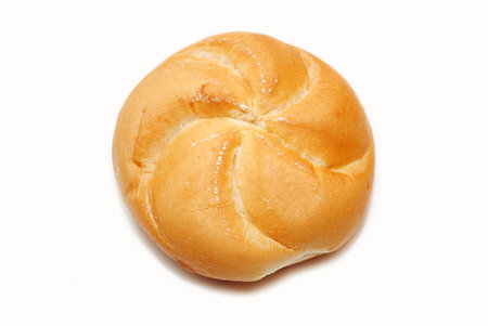 Fresh Roll Isolated Over Whiteの写真素材