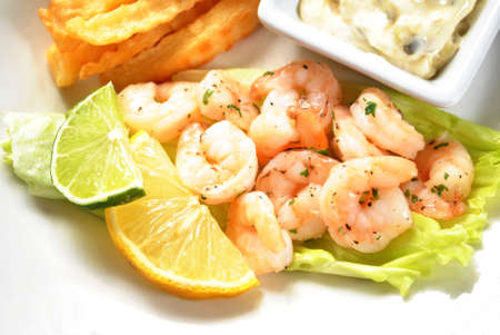 Shrimp Salad Mealの写真素材