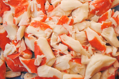 Chopped Imitation Crab Meatの写真素材