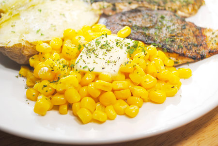 A Side Dish Off Buttered Yellow Corn