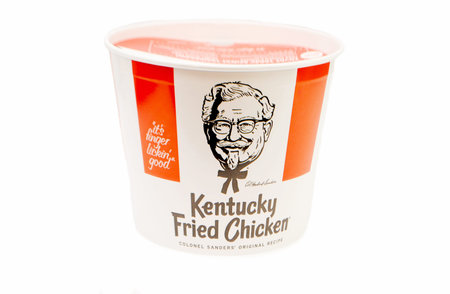 A Bucket Full of Purchased Kentucky Fried Chicken Pieces
