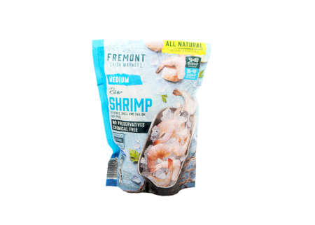 Fremont Fish Company - Frozen Raw Medium Sized Shrimpの写真素材