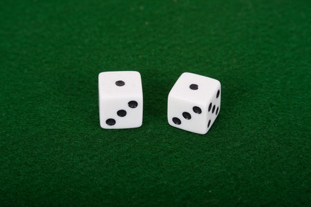 Snake eyes rolled on a pair of dice