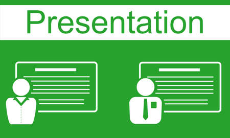 Presentation - icons, web graphicsのイラスト素材