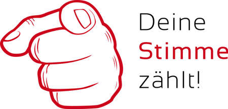 Your voice counts - black-redのイラスト素材