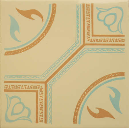 Vintage cream interior tile pattern, close up detailの写真素材