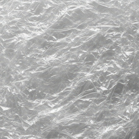 An abstract close-up view of a textured surface, possibly metallic or foil, with dynamic light reflections and intricate shimmering details creating a captivating visual.の素材