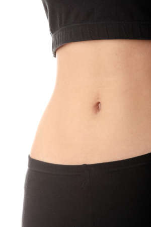Belly isolated on white background の写真素材