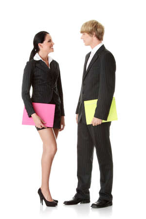 Business team isolated on white background の写真素材