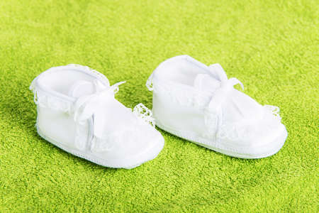 White baby bootsの写真素材