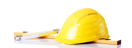 Construction set - helmet, measure,measuringの写真素材