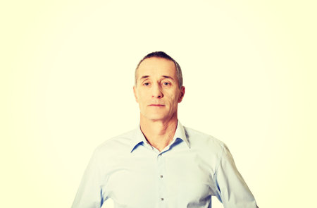 Smiling good looking mature man.の写真素材