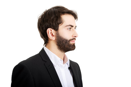 Profile picture of handsome businessman.の写真素材