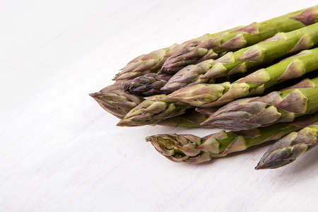 Green asparagus on the table.の写真素材